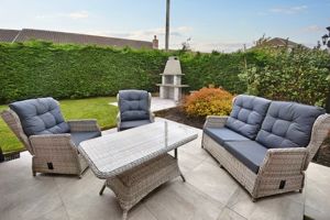 Rear garden patio- click for photo gallery